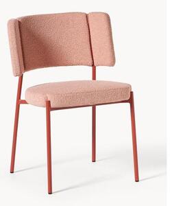 Krzesło tapicerowane Bouclé Samantha, 2 szt