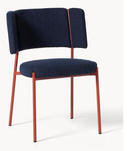Krzesło tapicerowane Bouclé Samantha, 2 szt