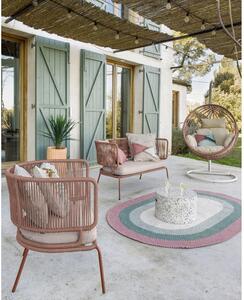 Sofa ogrodowa w kolorze terakoty ze stalową konstrukcją Kave Home Nadin