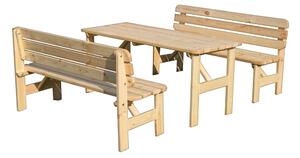 Drewniana ławka ogrodowa Viking – Rojaplast