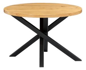 Stół okrągły Aster z litego drewna Buk 110 cm