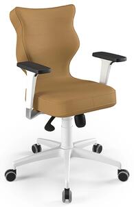 Entelo Ergonomiczne krzesło biurowe Perto White Vero 26, beżowe