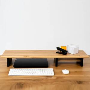 Półka pod monitor nadstawka na biurko dębowa