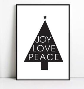 Plakat JOY LOVE PEACE