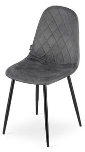 EMWOmeble Krzesła tapicerowane szare ASTI 3536 / 4 sztuki