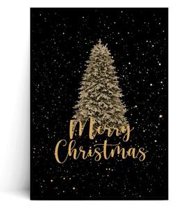 Plakat MERRY CHRISTMAS TREE