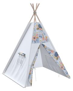 Tipi kolor niebieski tkanina wzorzysta