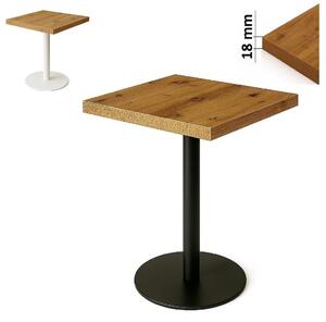 Stolik 60x60 cm kwadratowy, restauracja, kawiarnia, bar, blat 1,8 cm, noga Metal I ArtDHome