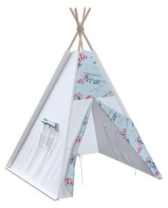 Tipi kolor niebieski tkanina wzorzysta