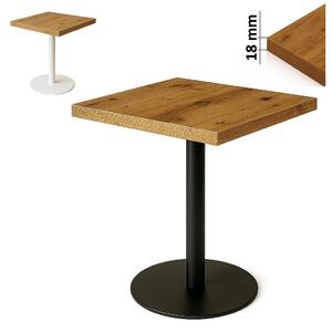 Stolik 70x70 cm kwadratowy, restauracja, kawiarnia, bar, blat 1,8 cm, noga Metal I ArtDHome