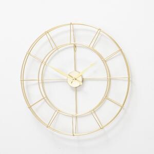 Ozdobny złoty zegar w nowoczesnym stylu