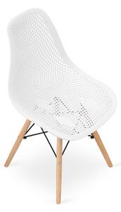 EMWOmeble Krzesła ażurowe MARO 3562 białe / 4 sztuki