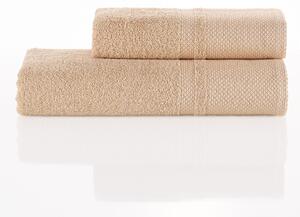 Deluxe zestaw ręczników beżowy, 70 x 140 cm, 50 x 100 cm