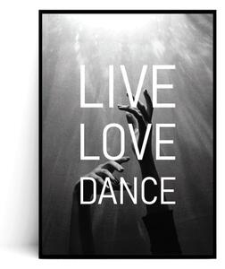 Plakat LIVE LOVE DANCE