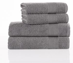 Comfort zestaw ręczników szary, 2 szt. 70 x 140 cm, 2 szt. 50 x 100 cm