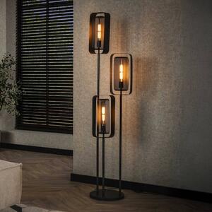 ZIJLSTRA Lampa stojąca Alma, czarny, salon / jadalnia, metal, nowoczesny