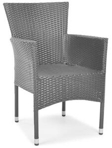 Zestaw ogrodowy 8 krzeseł SONATA i stół MODENA 205 cm - czarny