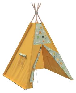 Tipi kolor zielony tkanina wzorzysta
