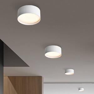 CMD Lampa sufitowa LED 9093, Ø 12 cm, biały, IP44, metal 9093, biały / opal, aluminium, nowoczesny