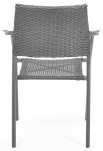 OUTLET Krzesło z technorattanu ROMA - czarne