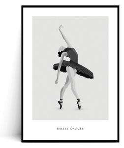 Plakat BALLET DANCER czarno biały