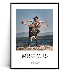 Plakat MR AND MRS personalizowany