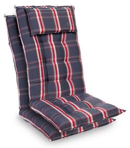 Blumfeldt Sylt, poduszka na krzesło ogrodowe z wysokim oparciem, poduszka na fotel ogrodowy, poliester, 50 x 120 x 9 cm, 2 x nakładka