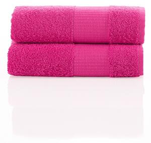 Ręcznik bawełniany Elite różowy, 50 x 100 cm, zestaw 2 sztuk, 50 x 100 cm