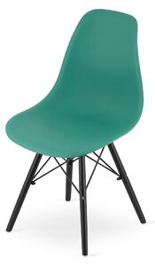 Krzesło York OSAKA zielone z czarnymi nogami