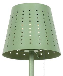 Zewnetrzna Zewnętrzna lampa podłogowa zielona z 3-stopniowym ściemnianiem LED na energię słoneczną - Ferre Oswietlenie zewnetrzne