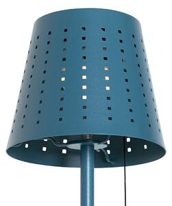 Zewnetrzna Zewnętrzna lampa podłogowa niebieska z 3-stopniowym ściemnianiem LED na energię słoneczną - Ferre Oswietlenie zewnetrzne