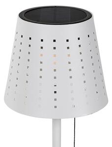 Zewnetrzna Zewnętrzna lampa stołowa biała z 3-stopniowym ściemnianiem LED, akumulatorem i energią słoneczną - Ferre Oswietlenie zewnetrzne
