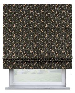 Roleta rzymska Padva kolor czarny tkanina wzorzysta