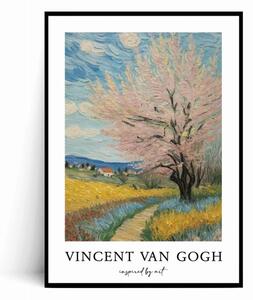 Plakat WIOSNA NA WSI Inspired by Van Gogh
