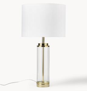 Lampa stołowa ze szklaną podstawą w stylu Glamour Gabor