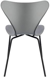 Szare krzesło metalowe do kuchni - Bico