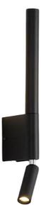 Roar - Nowoczesny Kinkiet 43 cm 7W LED Czarny