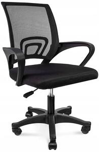 Czarne Ergonomiczne Krzesło Obrotowe Do Biurka K0-K70