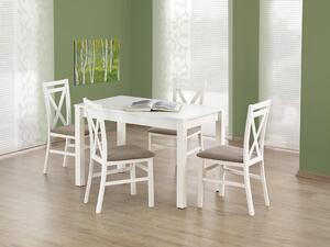 Krzesło do kuchni z tapicerowanym siedziskiem DARIUSZ - biały