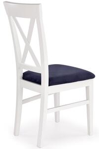 Krzesło do kuchni z poduszką BERGAMO - białe