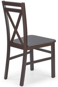 Krzesło drewniane do jadalni DARIUSZ - ciemny orzech