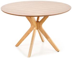 Stół okrągły 120 cm drewno - dąb naturalny