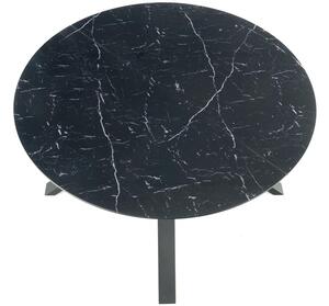 Okrągły stół rozkładany VERTIGO 130 cm - czarny marmur