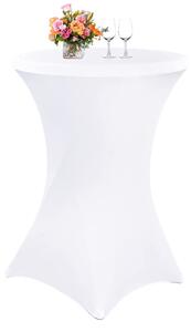 Pokrowiec stolika koktajlowego 80 cm biały