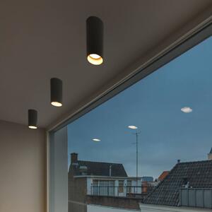 SLV Asto Tube downlight GU10 1-punktowy czarny Tube, możliwość ściemniania, czarny, salon / jadalnia, aluminium, nowoczesny