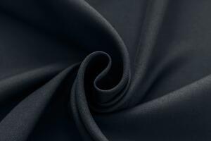Czarna zasłona OXFORD 140x250 cm Zawieszanie: Taśma z wiązaniami