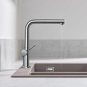 Hansgrohe Talis M54 Jednouchwytowa bateria kuchenna 270, niskociśnieniowy podgrzewacz wody, wyciągana wylewka, 1 strumień, 72860000