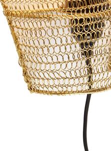 Orientalny Kinkiet / Lampa scienna złoty 35 cm - Nidum Oswietlenie wewnetrzne