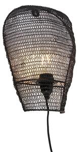 Oosterse wandlamp zwart 35 cm - Nidum Oswietlenie wewnetrzne