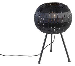 Nowoczesna lampa stołowa statyw czarna - Zoë Oswietlenie wewnetrzne